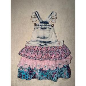 Jordache toddler denim overalls dress